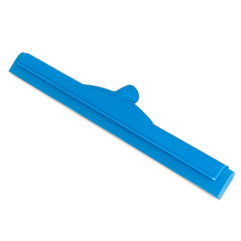 028-4156714 18" Floor Squeegee Head w/ Double Foam Rubber Blade, Blue