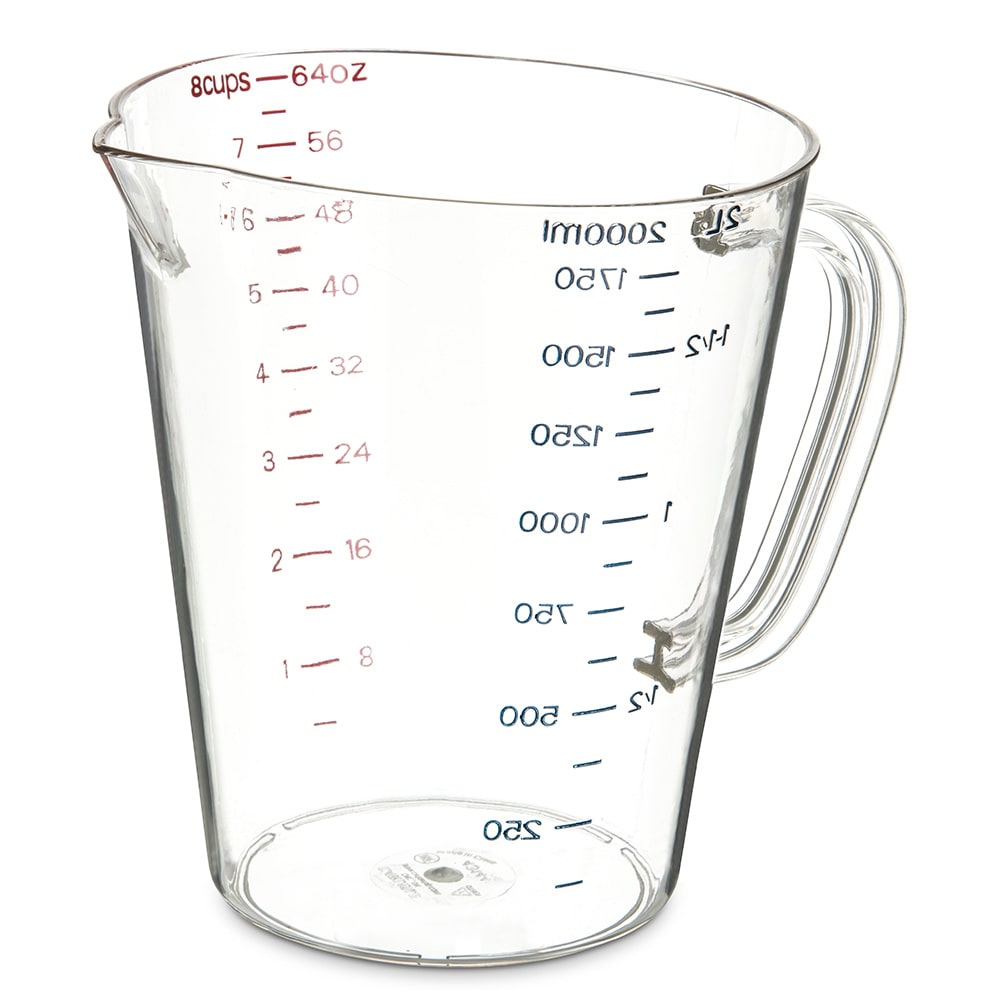 Rubbermaid Commercial Clear Bouncer Measuring Cup, 16 Ounce