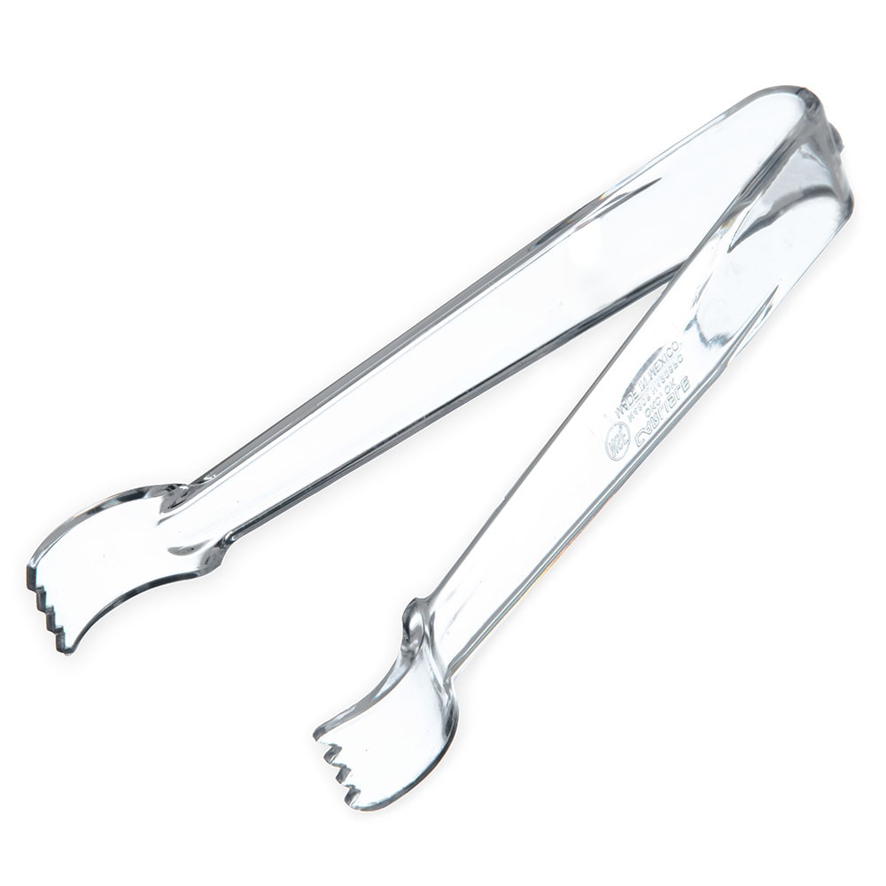 028-420607 6"L Plastic Pom Tongs, Clear