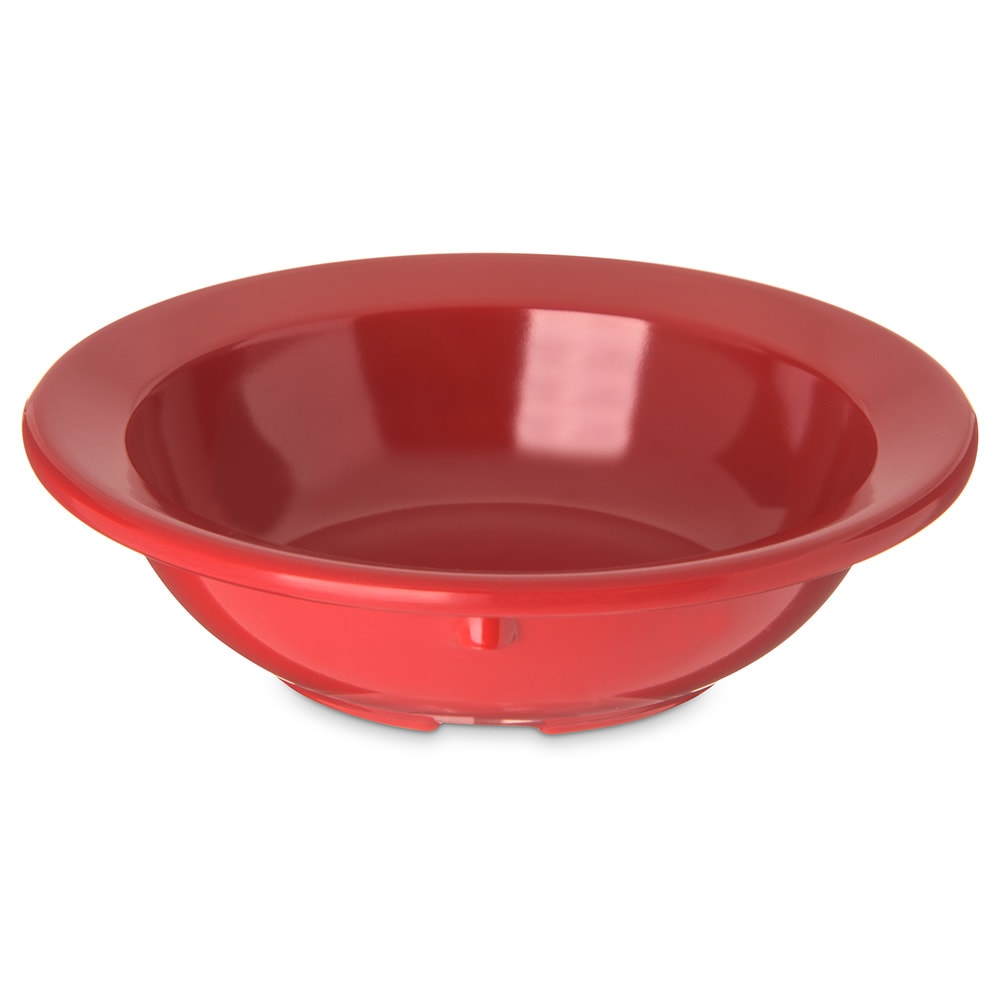 028-4353205 3 1/2 oz Round Melamine Fruit Bowl, Red