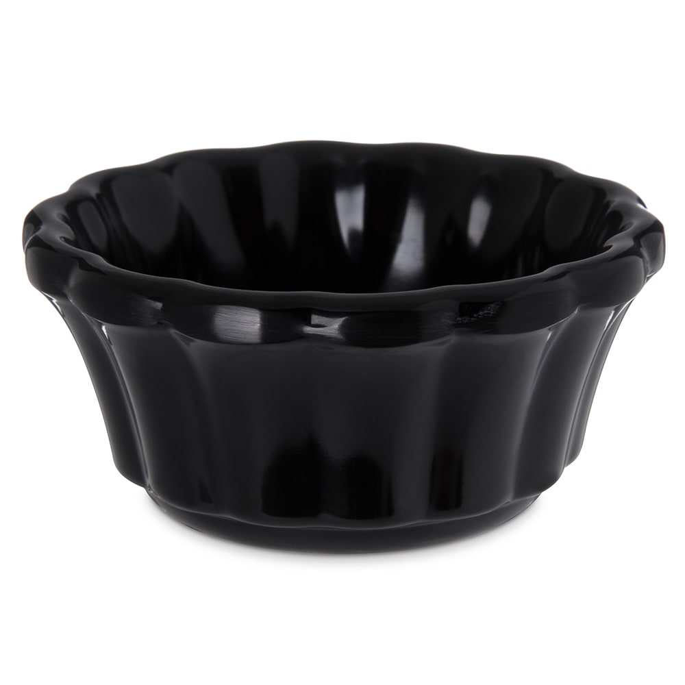 028-4394403 3 oz Melamine Ramekin, Black
