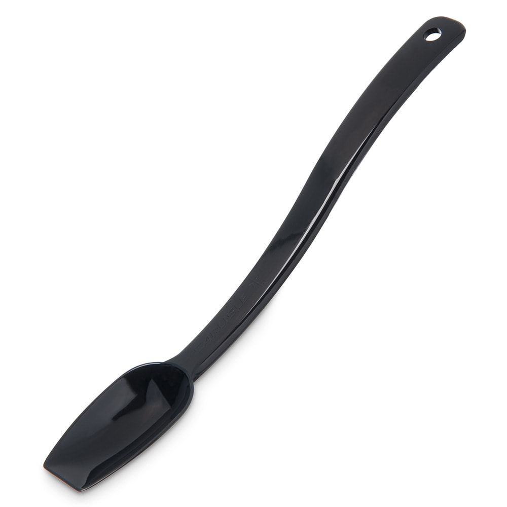 028-4450BK 8"L Salad/Buffet Spoon w/  1/4 oz Capacity, Plastic, Black