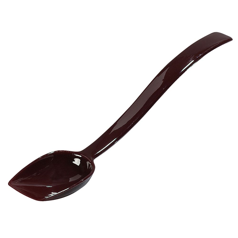 028-4470BR 10"L Solid Salad/Buffet Spoon w/ 3/4 oz Capacity, Plastic, Brown