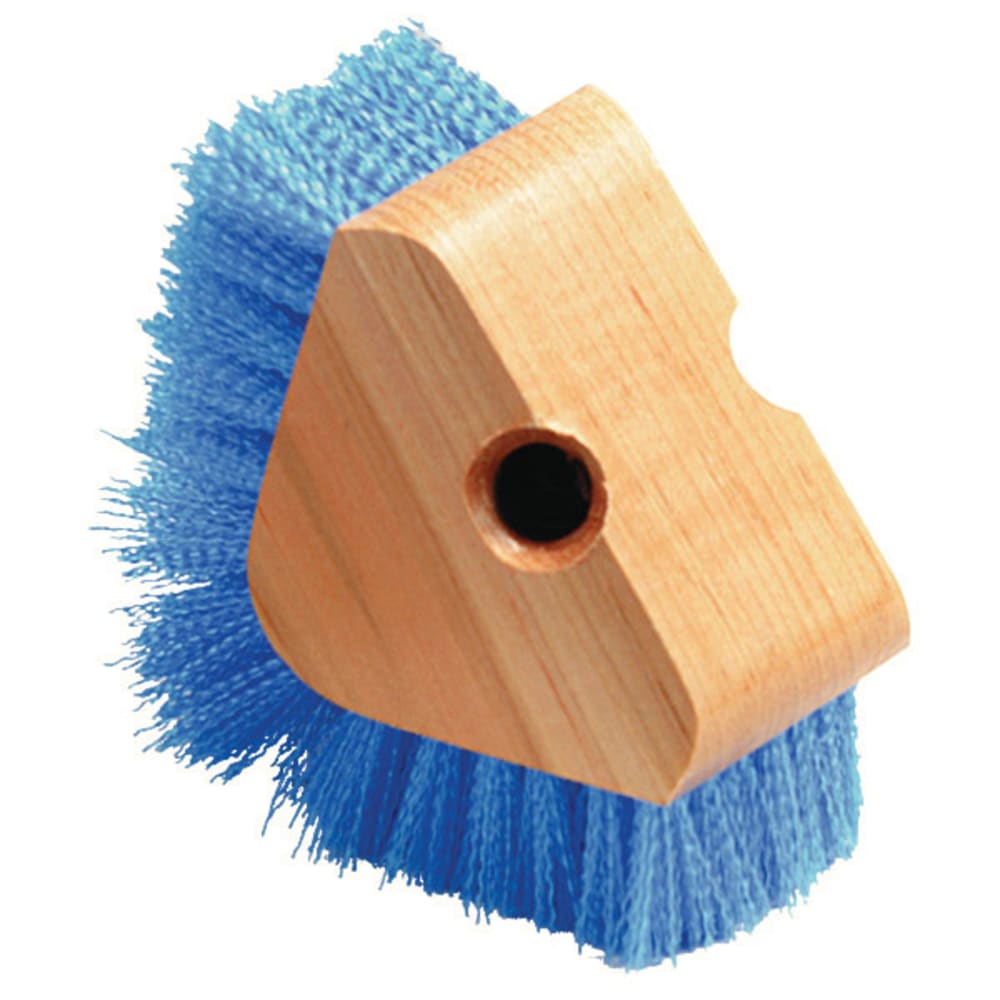 028-36196614 Triangular Scrubber - Hardwood Block, Carlisle Blue