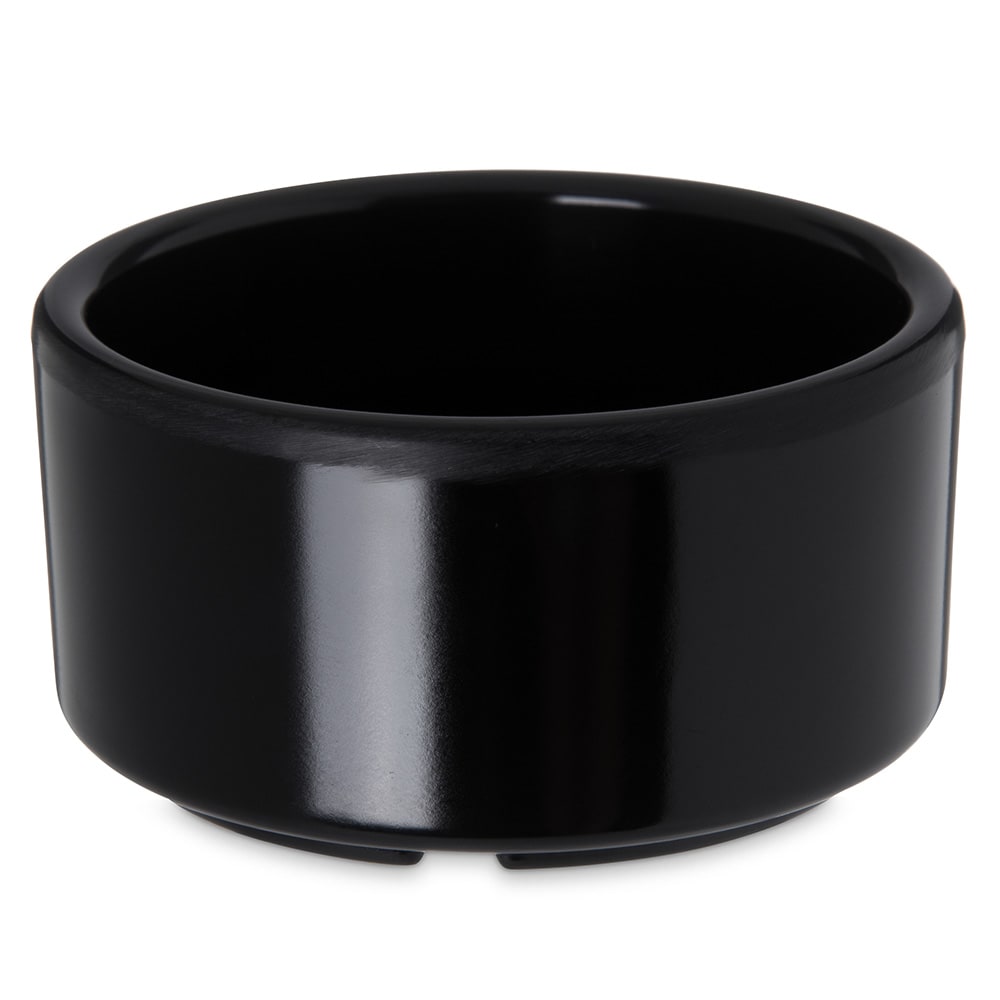 028-41203 3 oz Melamine Ramekin, Black
