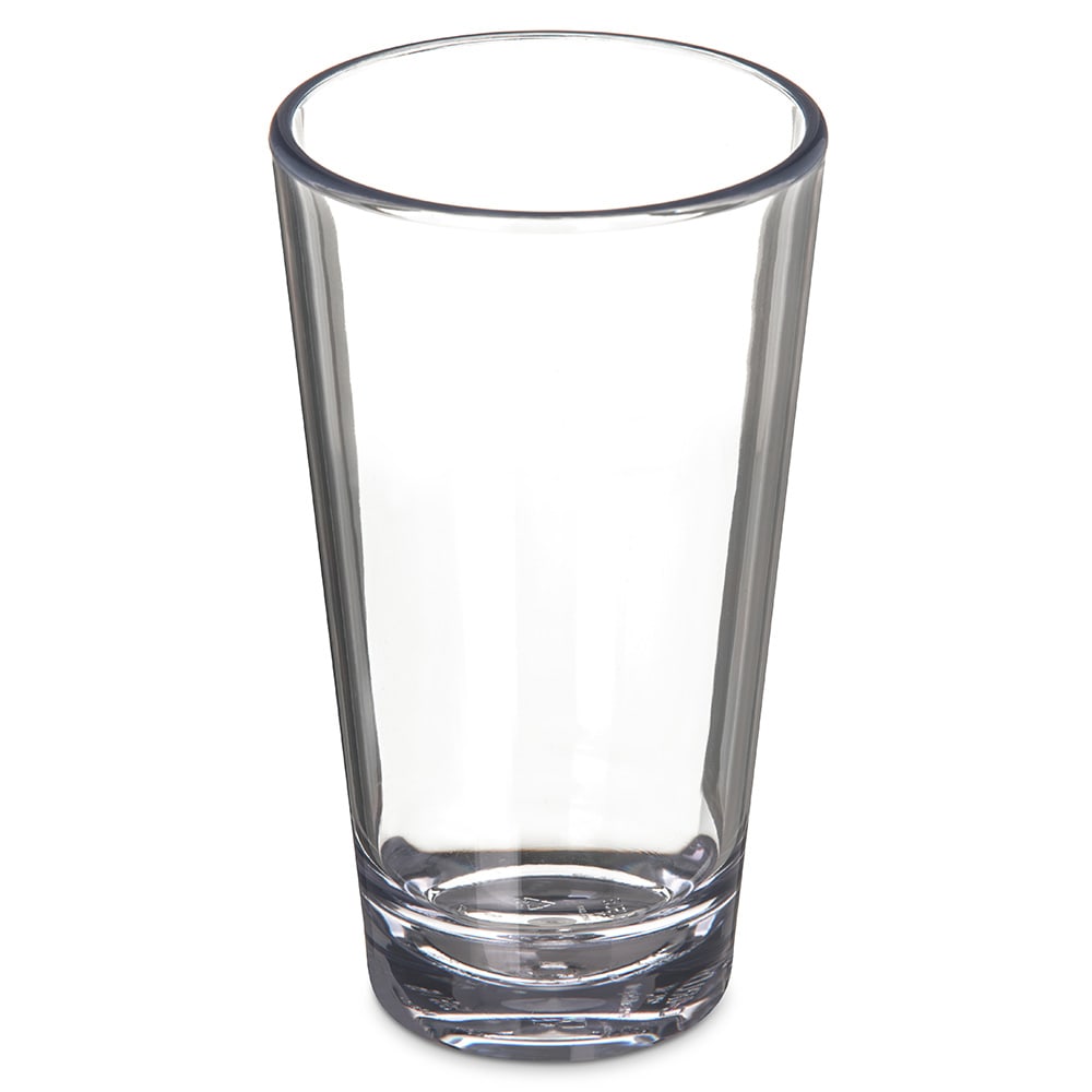 028-561607 16 oz Alibi Pint/Mixing Glass - SAN Plastic, Clear