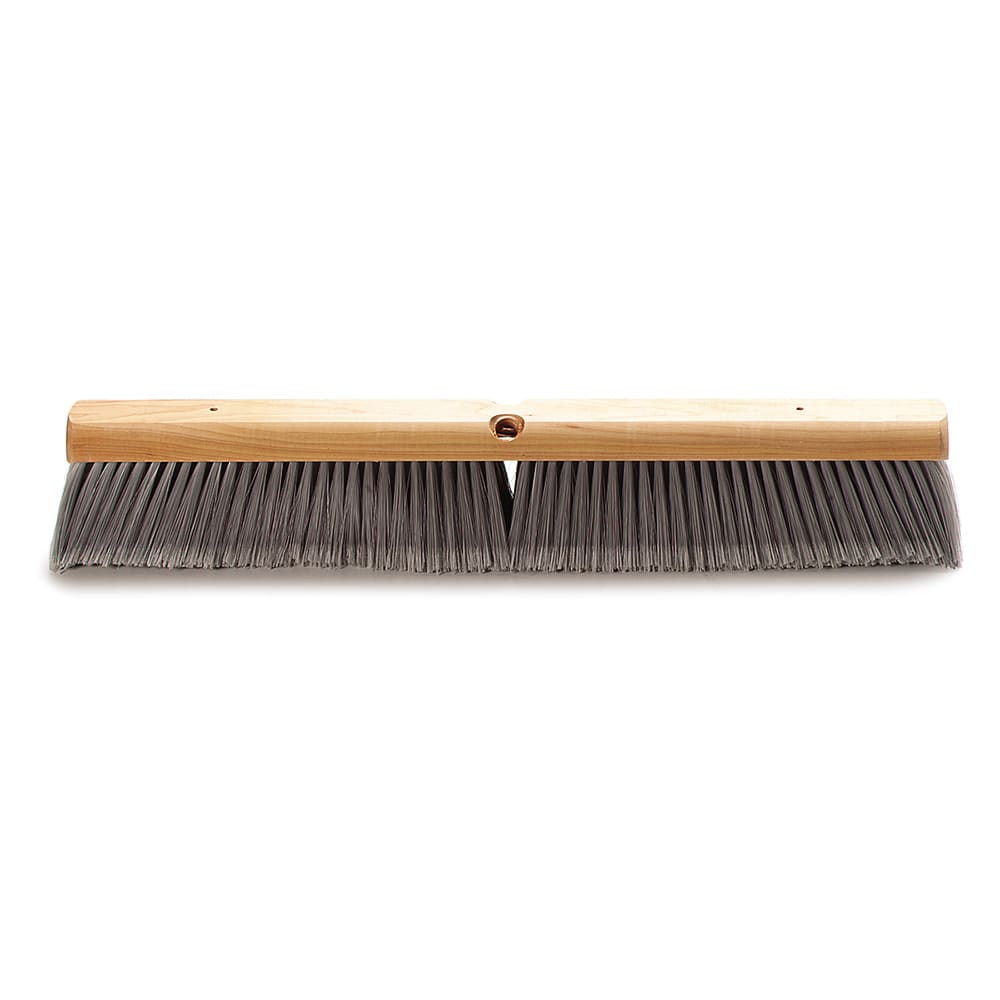 028-4501423 24" Push Broom Head w/ Polypropylene Bristles, Gray