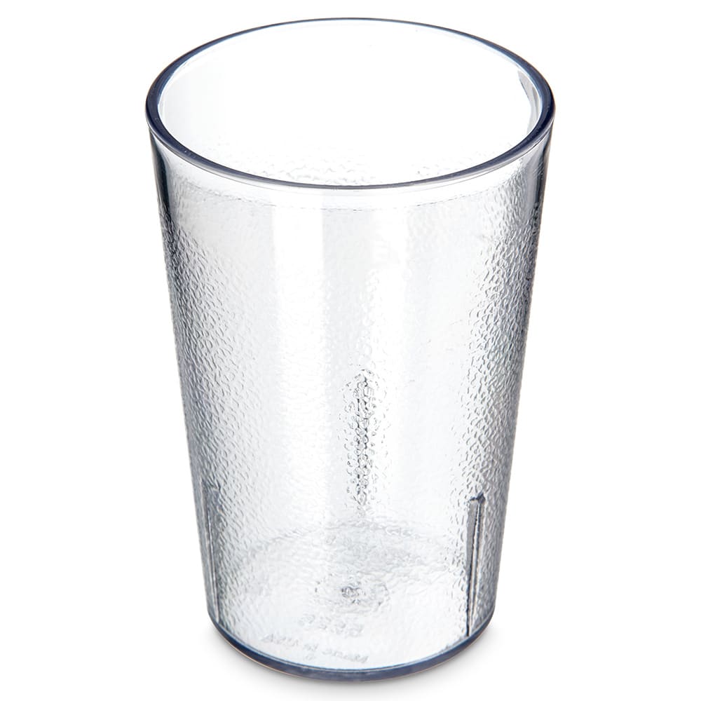 028-5526207 8 oz Clear Textured Plastic Tumbler