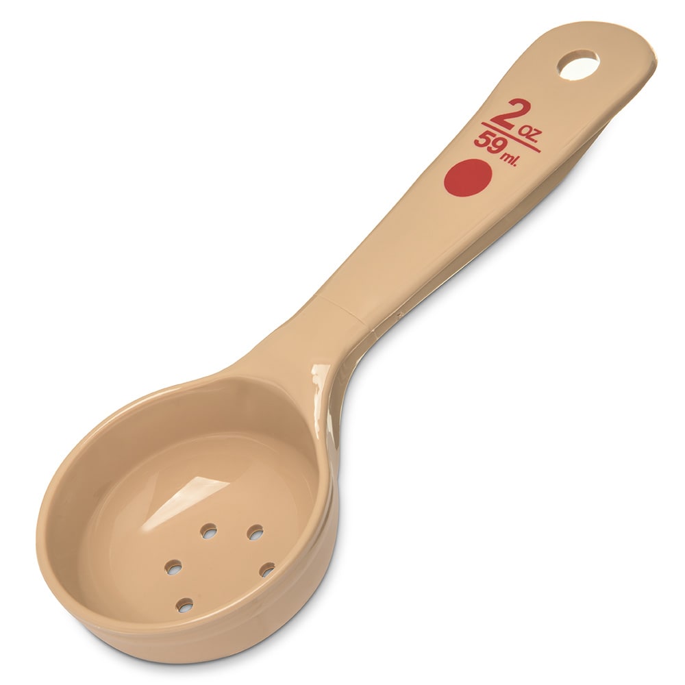 028-436206 2 oz Perforated Portion Server w/ Flat Bottom, Beige