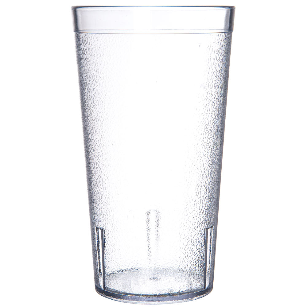 028-5216207 16 oz Clear Textured Plastic Tumbler