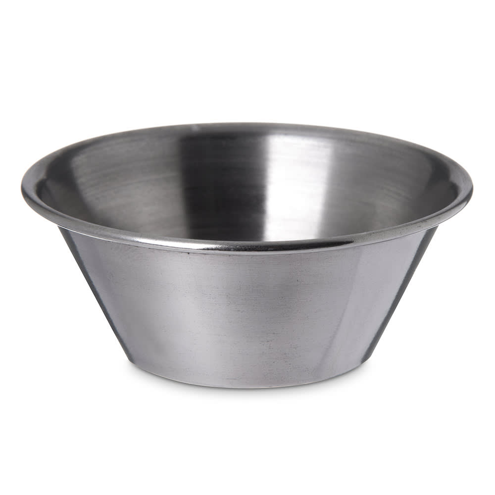 028-602400 2 9/20" Round Ramekin w/ 1 1/2 oz Capacity, Stainless