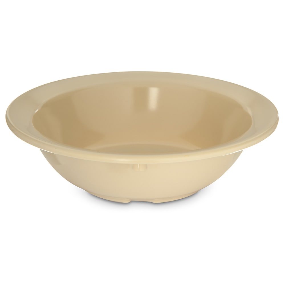 028-4353125 4 3/4 oz Round Melamine Fruit Bowl, Tan