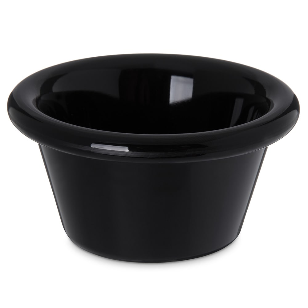 028-4312203 2 41/50" Round Ramekin w/ 2 oz Capacity, Smooth, Black