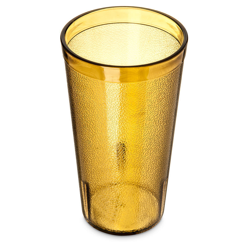 028-5216A 16 oz Amber Textured Plastic Tumbler