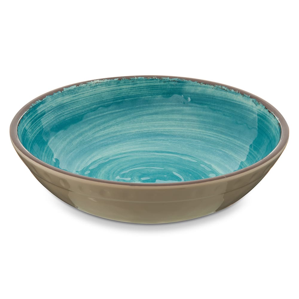 028-5401915 32 oz Round Melamine Cereal Bowl, Aqua