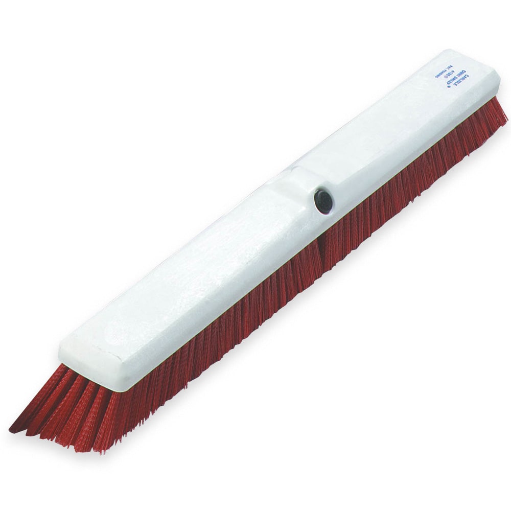 028-4189005 18" Push Broom Head w/ Synthetic Bristles, Red