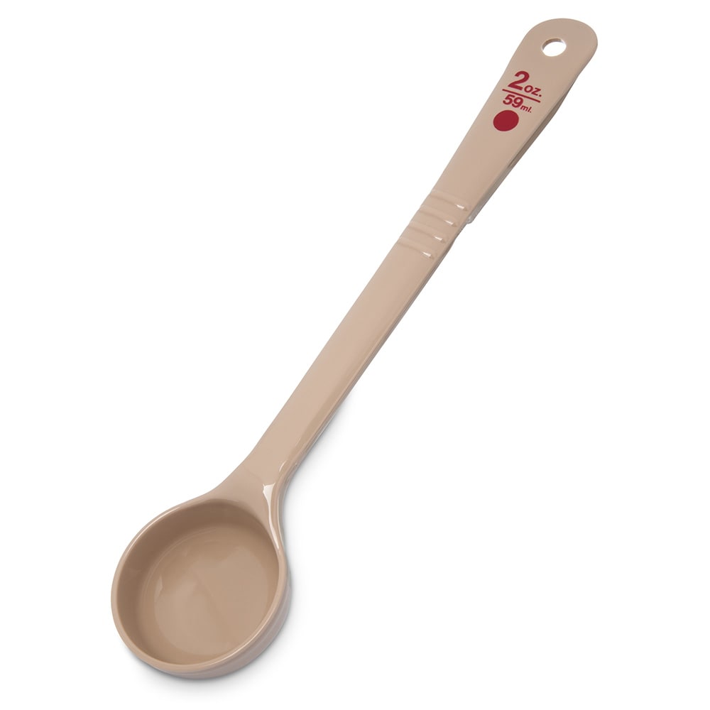 028-436006 2 oz Solid Portion Server, Polycarbonate, Beige