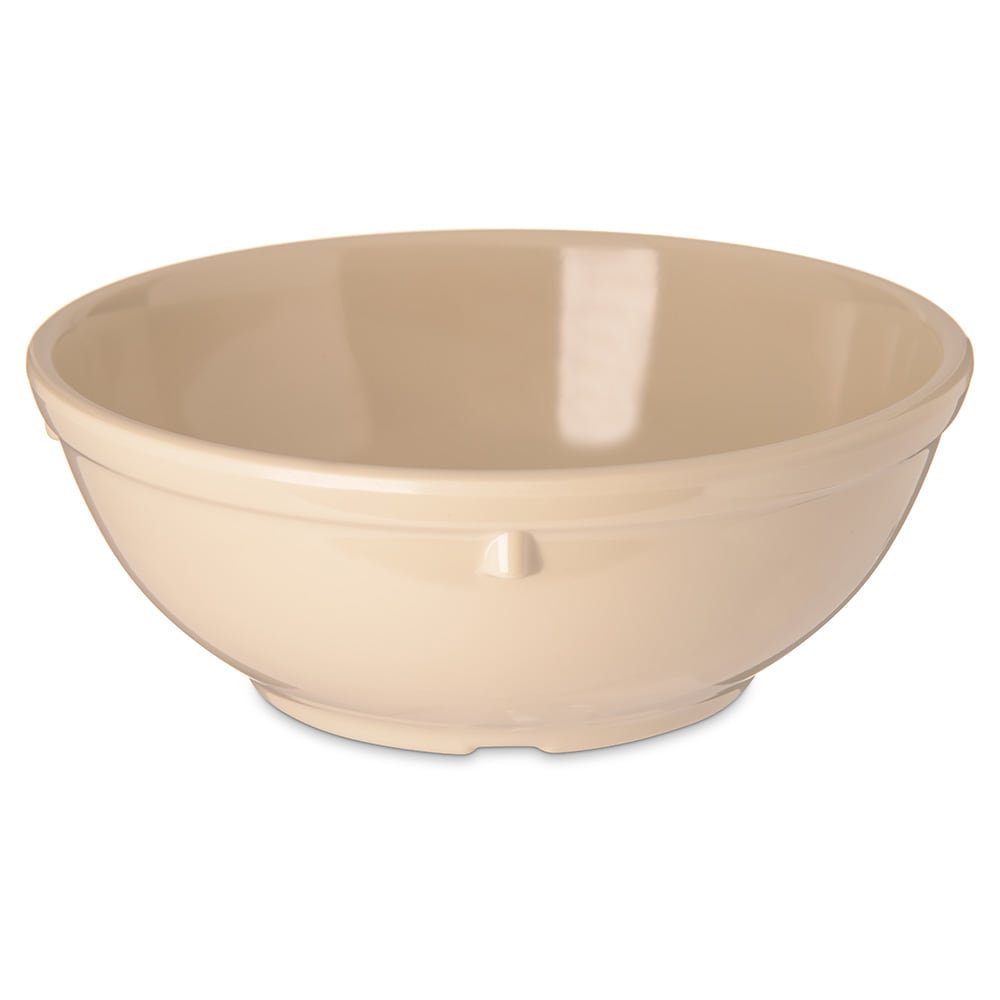 028-4352025 16 oz Round Melamine Nappie Bowl, Tan