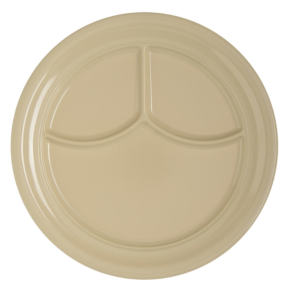 028-4351425 9 3/4" Melamine Dinner Plate, Tan