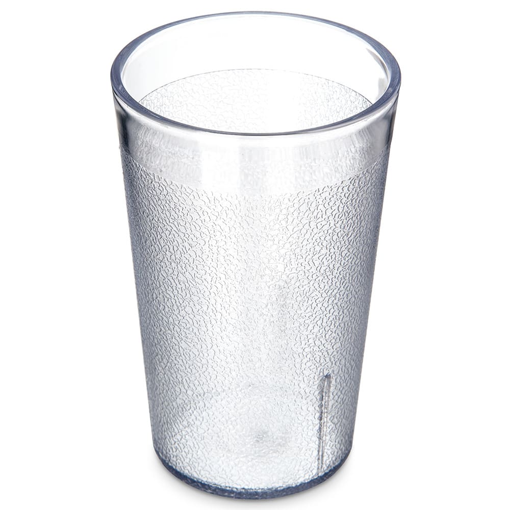 028-5506C 9 1/2 oz Clear Textured Plastic Tumbler