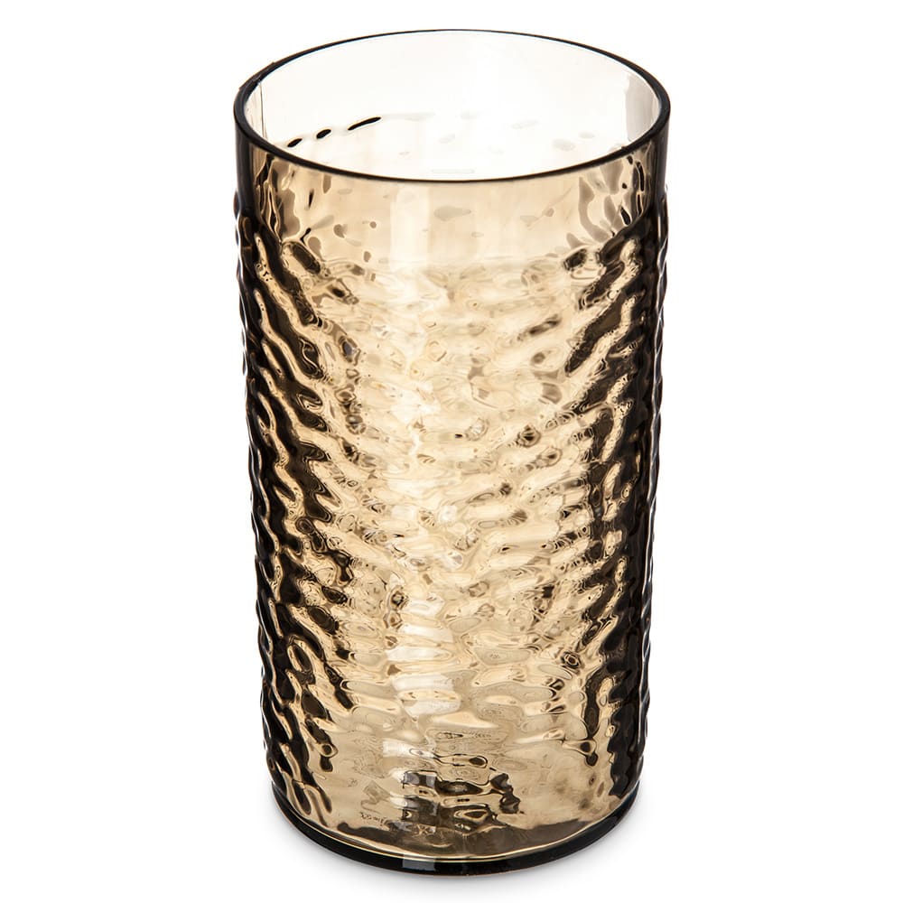 028-5517S 16 oz Smoke Pebbled Plastic Tumbler