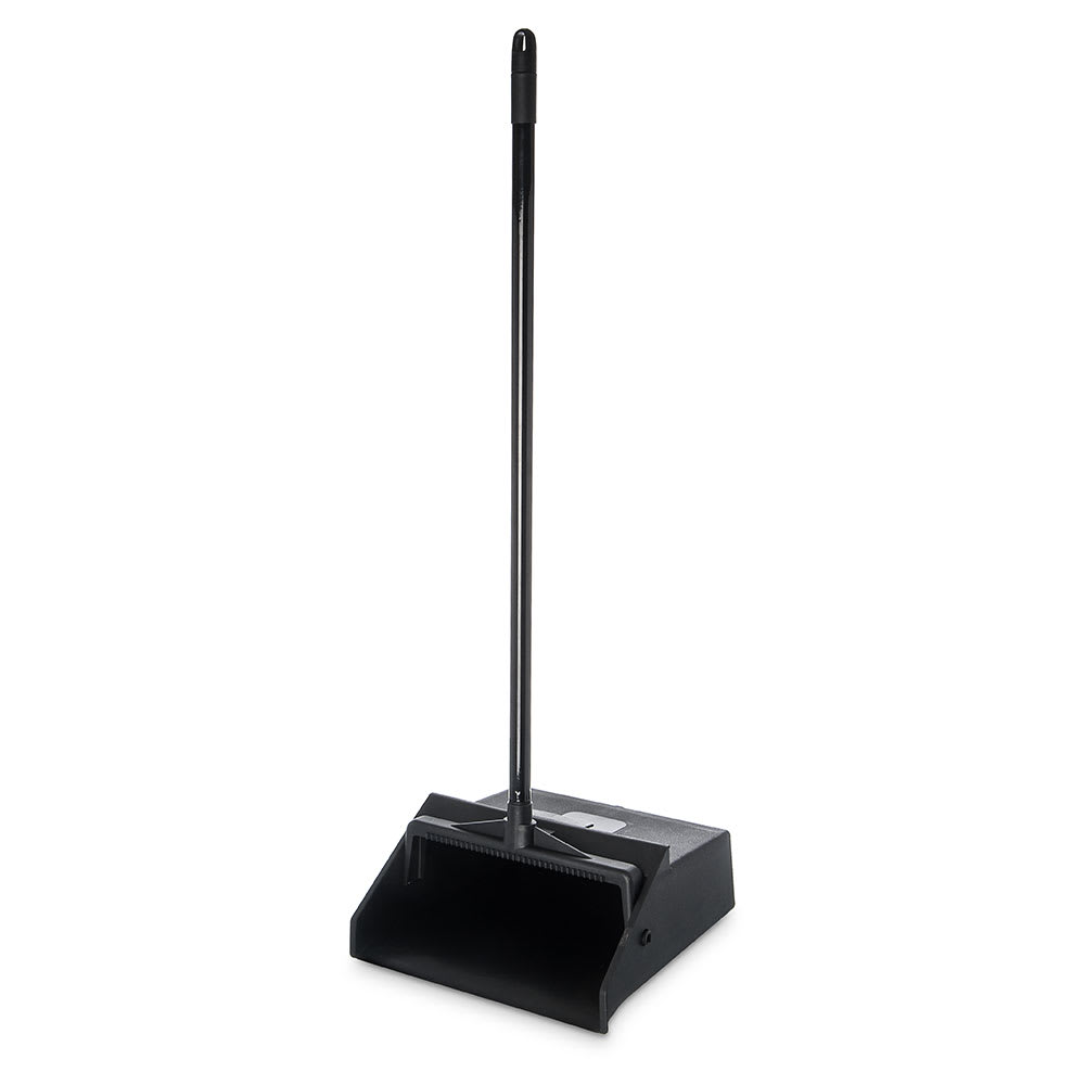 028-36141003 12" Lobby Dust Pan - Metal Handle, Black