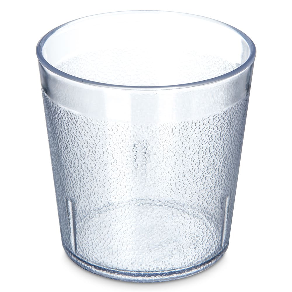 028-552907 9 oz Clear Textured Plastic Tumbler