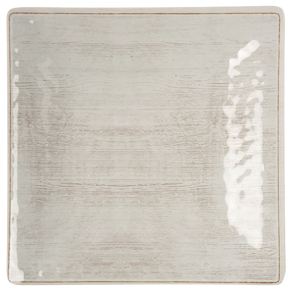 028-6402206 10 1/2" Square Melamine Dinner Plate, Buff