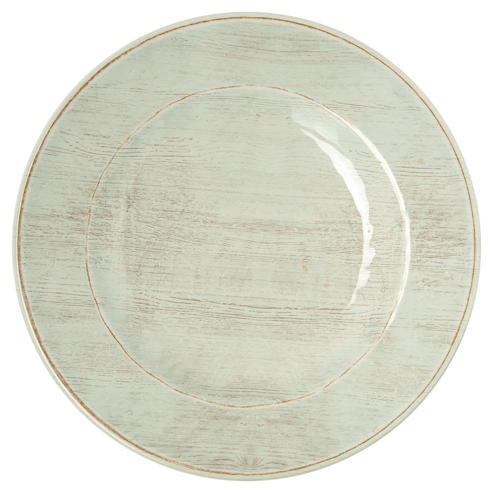 028-6400106 11" Round Melamine Dinner Plate, Buff