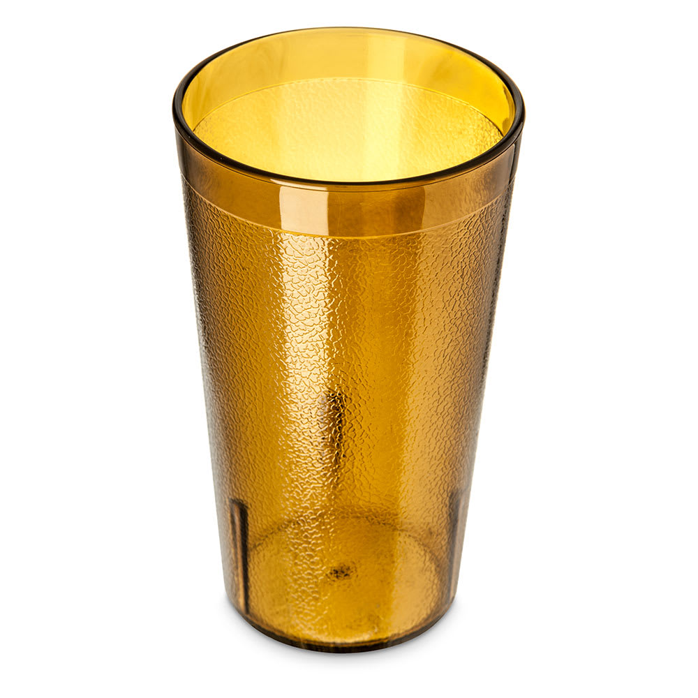 028-5212A 12 oz Amber Textured Plastic Tumbler