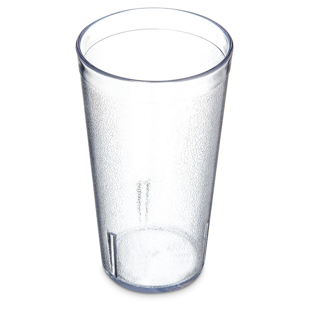 028-5216C 16 oz Clear Textured Plastic Tumbler