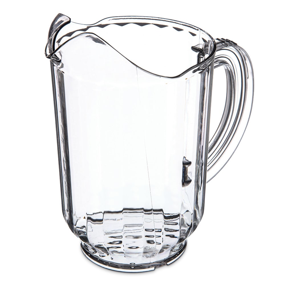 028-5540 60 oz Plastic Pitcher w/ Thumb Grip, Clear