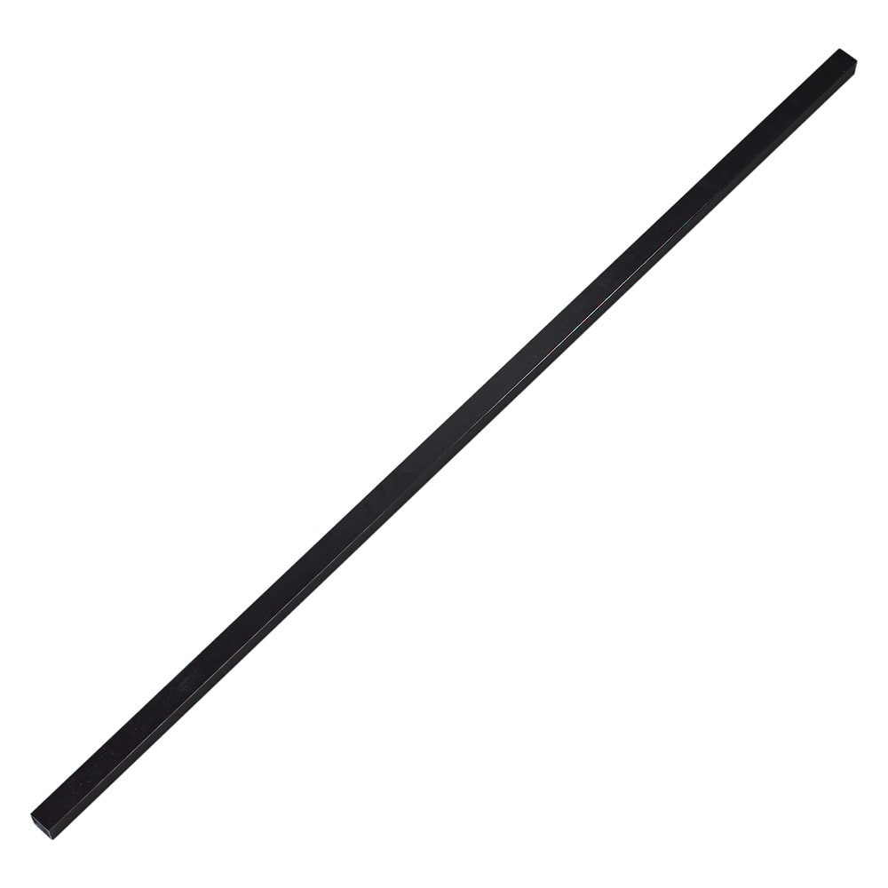 028-954703 48" Sneeze Guard Spar - 1" Square, Aluminum, Black