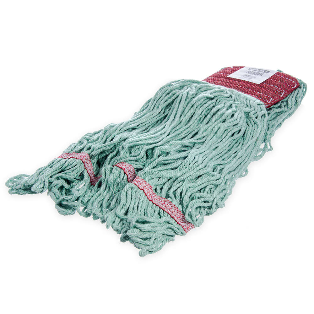 028-369484B09 Wet Mop Head - 4 Ply Synthetic/Cotton Yarn Blend, Green/Red