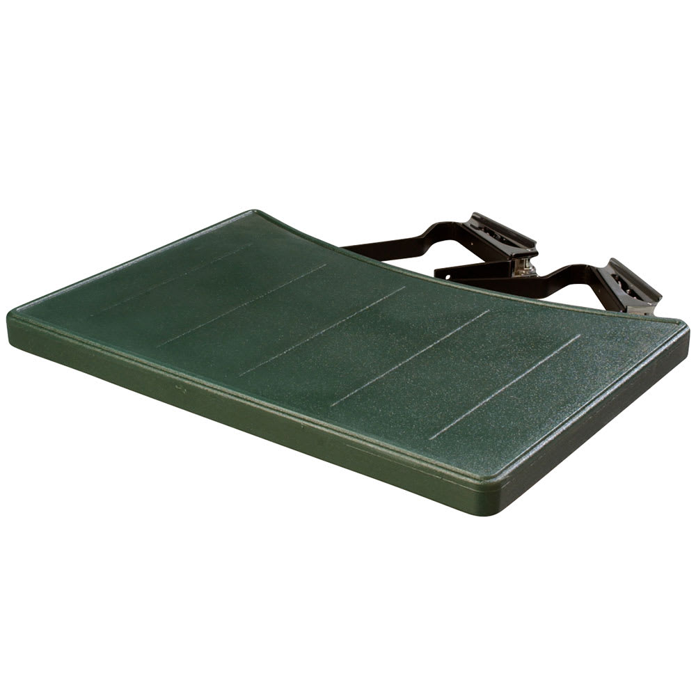 028-772508 17 5/8" Food Bar End Shelf - Polyethylene, Forest Green