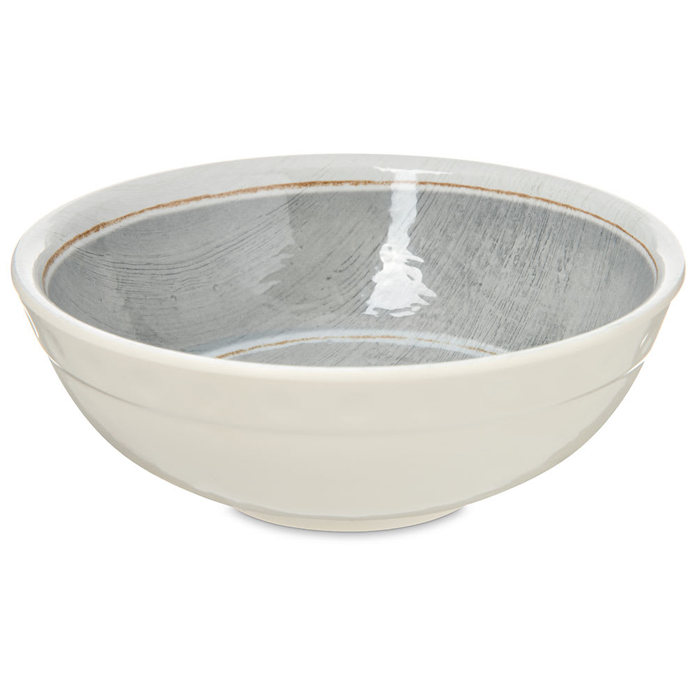 028-6400518 20 oz Round Melamine Soup Bowl, Smoke Gray