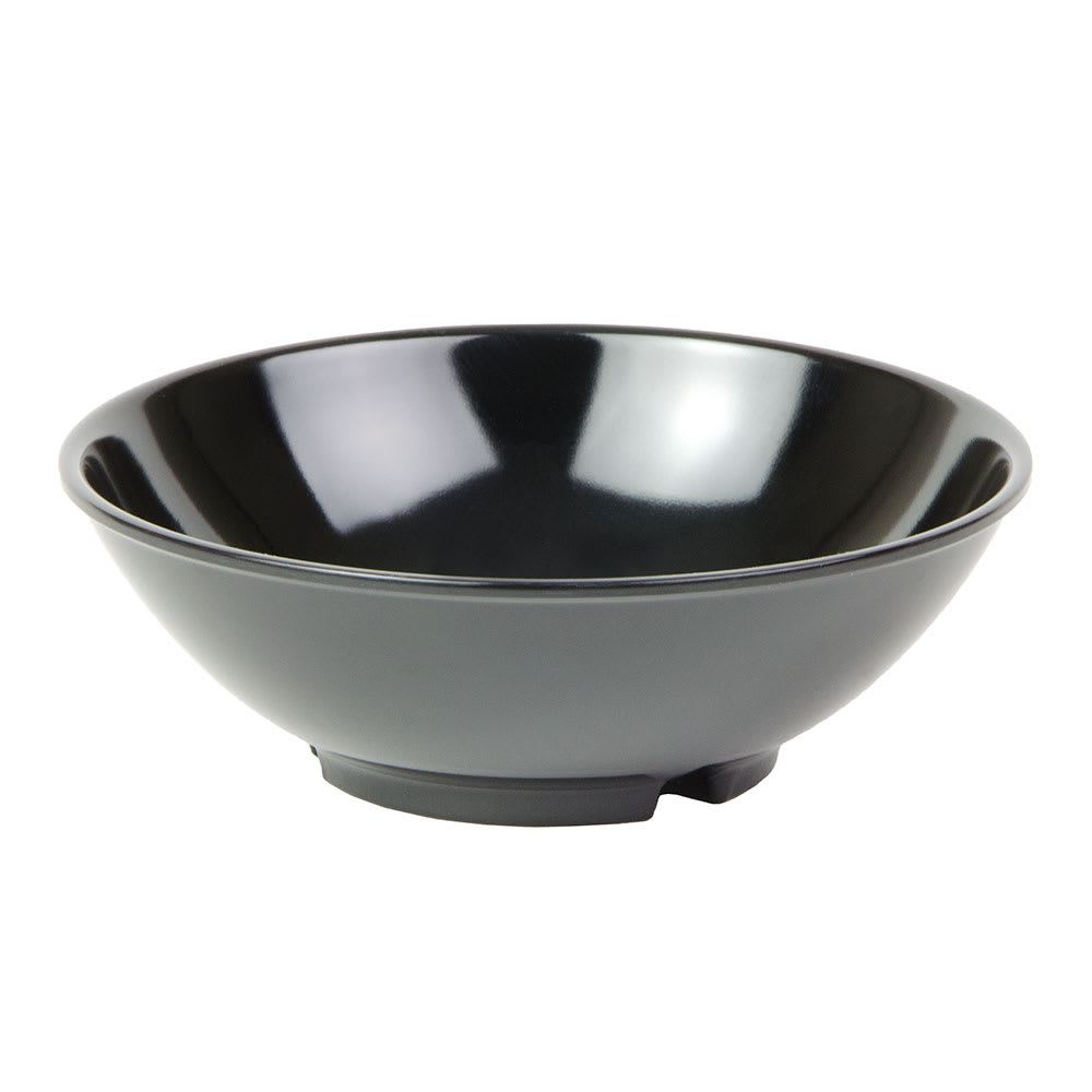 028-650B 14 oz Round Melamine Salad Bowl, Black