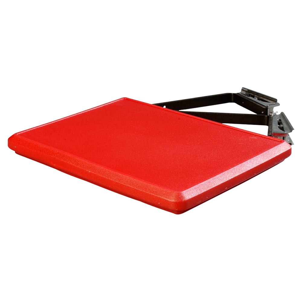 028-662505 Food Bar End Shelf - Drop Down Style, Polyethylene, Red