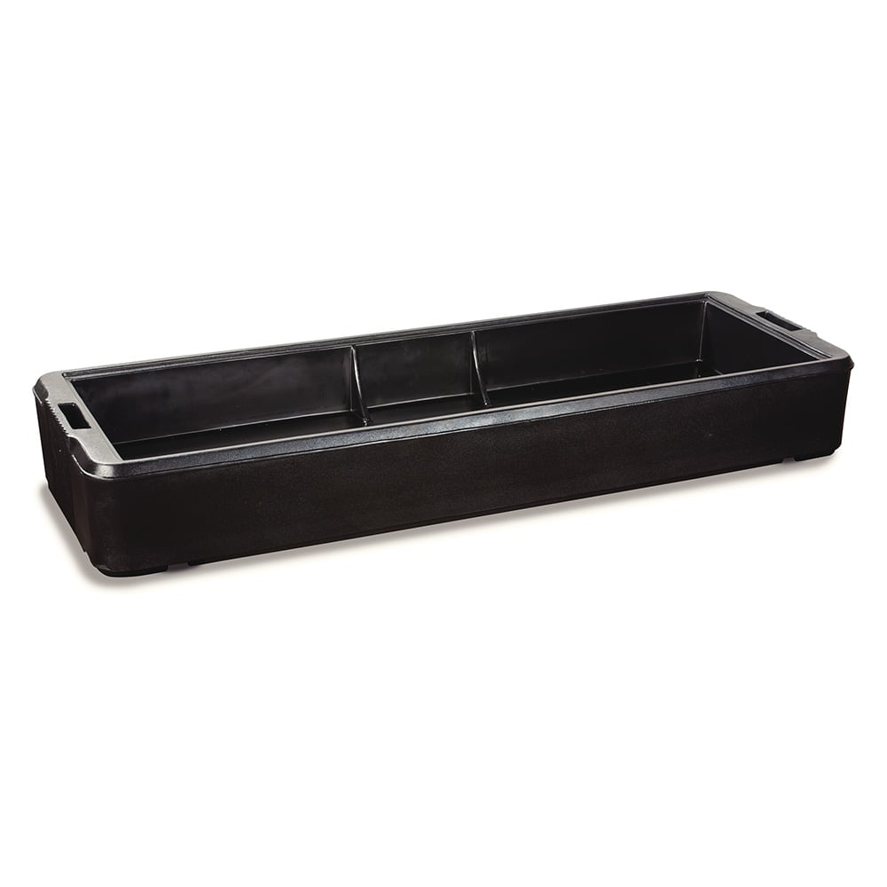 028-660303 6' Food Bar Basin - Polyethylene, Black
