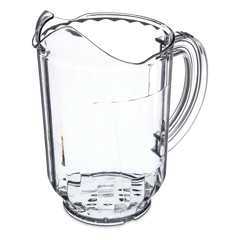 028-554407 60 oz Plastic Pitcher w/ Thumb Grip, Clear