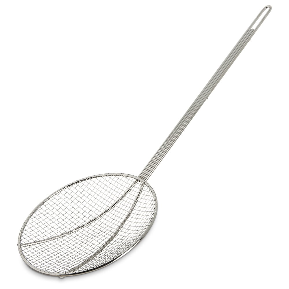 028-601528 8" Round Mesh Skimmer - Chrome Plated Nickel Steel