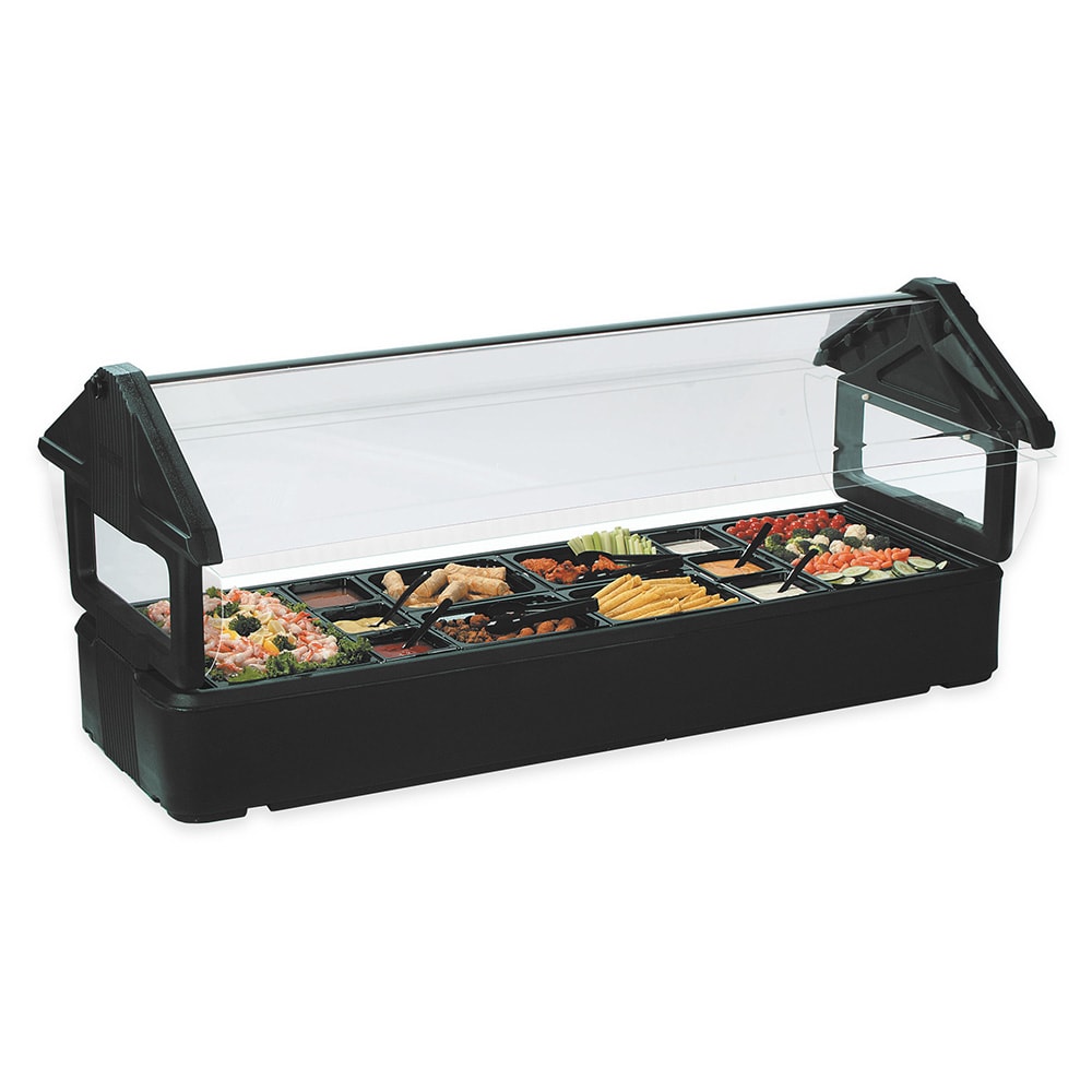 028-660103 65 1/4" SixStar™ Cold Food Bar - (5) Pan Capacity, Table Top, Black