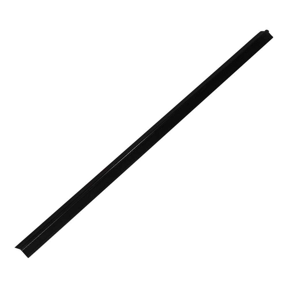 028-967503 6' Sneeze Guard Ridge Channel - Aluminum, Black