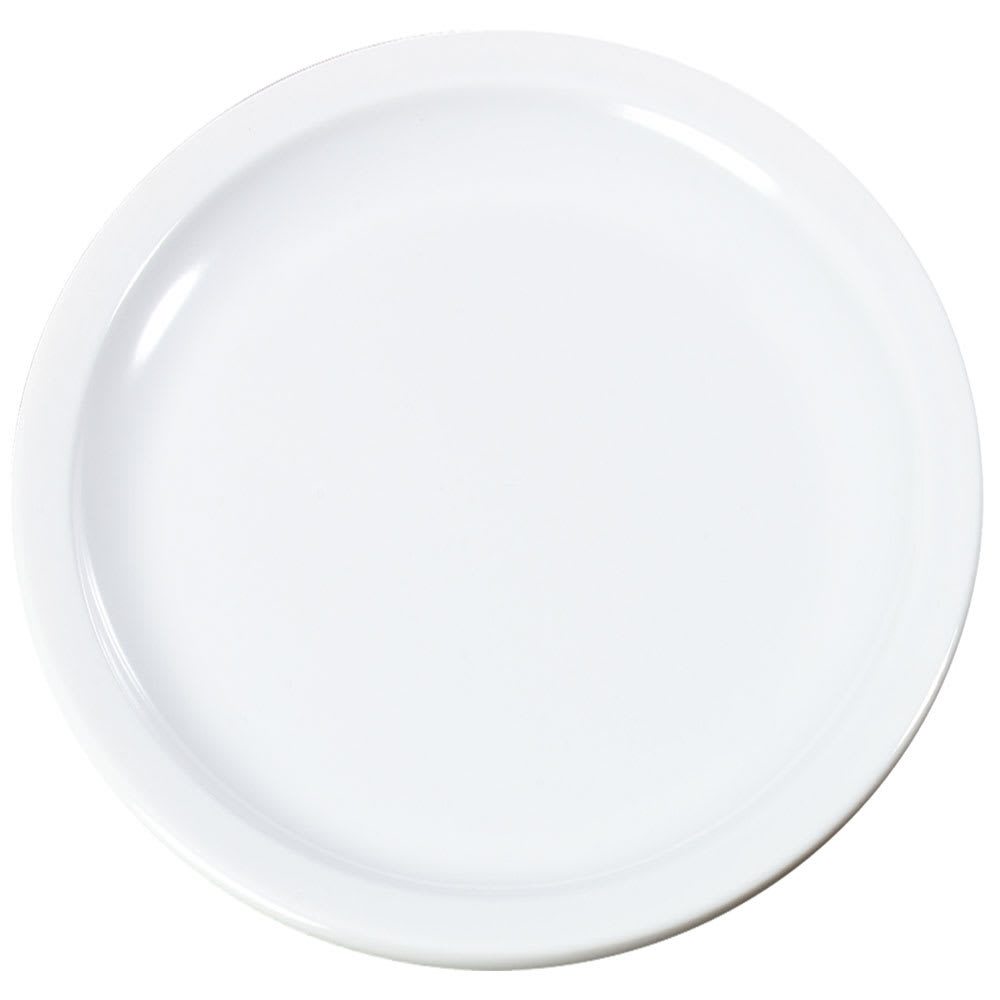 028-KL20102 7 1/4" Round Melamine Sandwich Plate, White