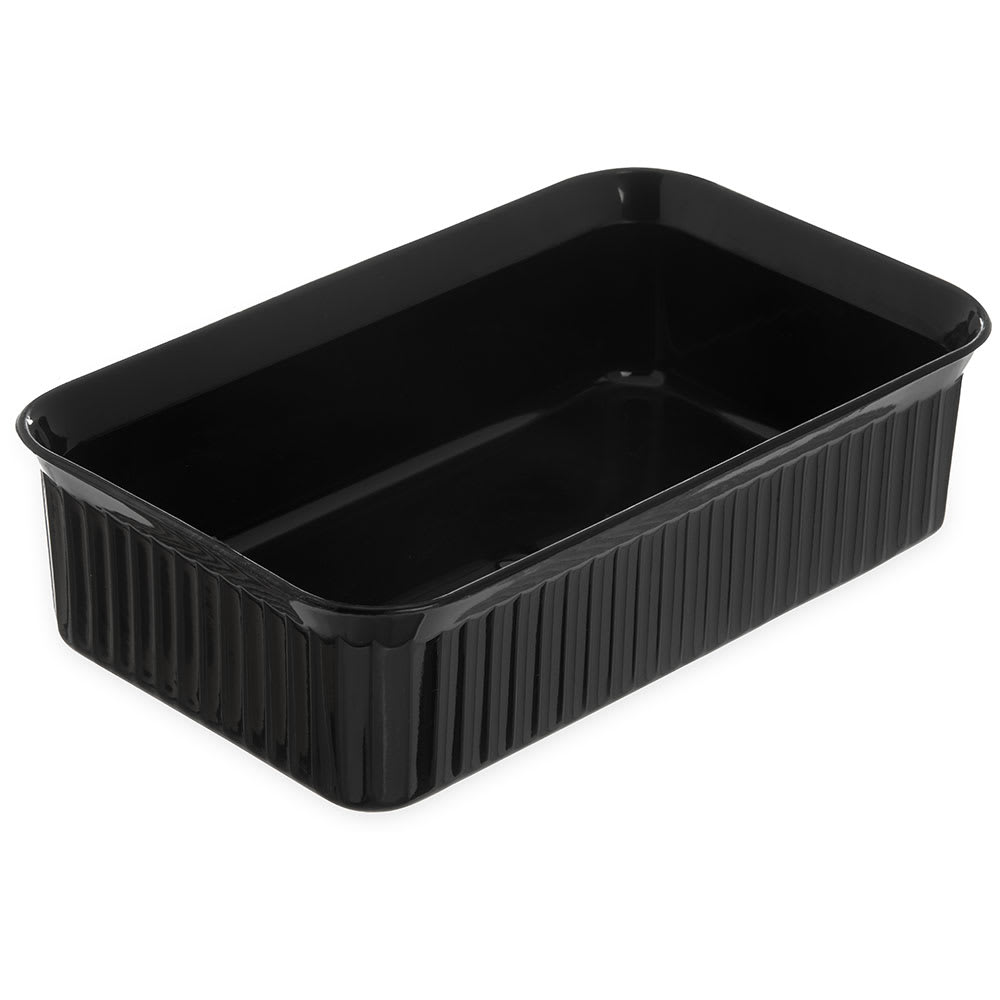 028-8110BK 5 lb Deliware® Salad Crock - Polypropylene, Black
