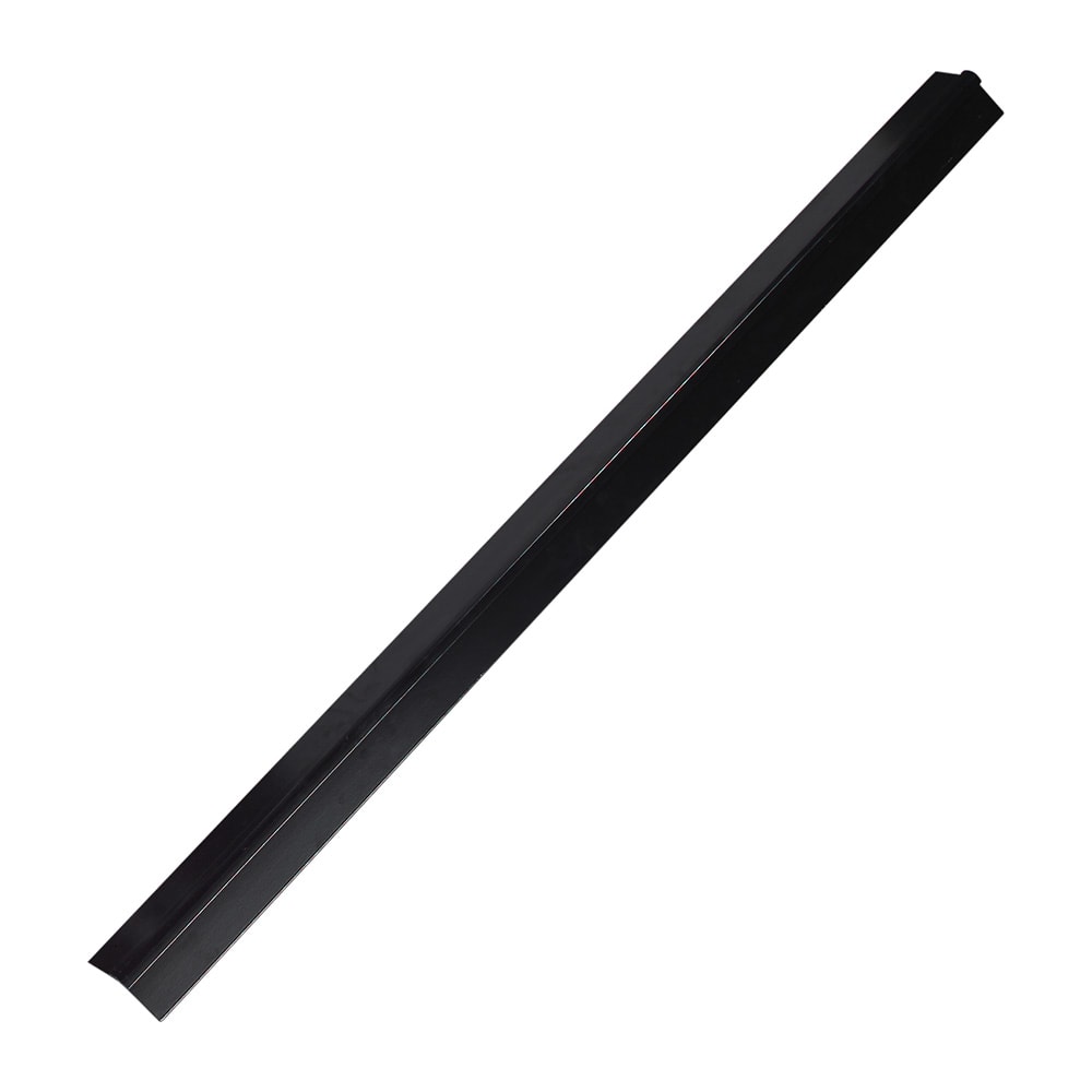 028-964503 4' Sneeze Guard Ridge Channel - Aluminum, Black