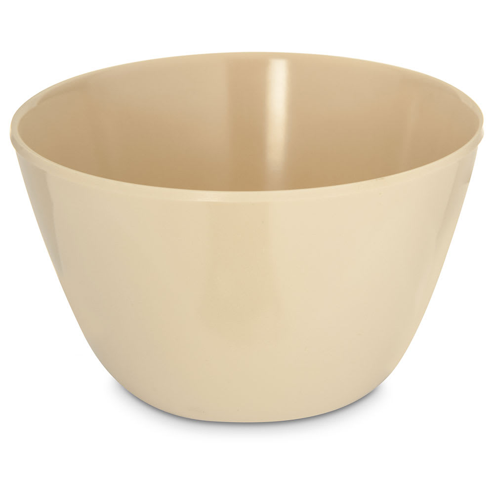 028-KL35025 8 oz Round Bouillon Cup - Melamine, Tan