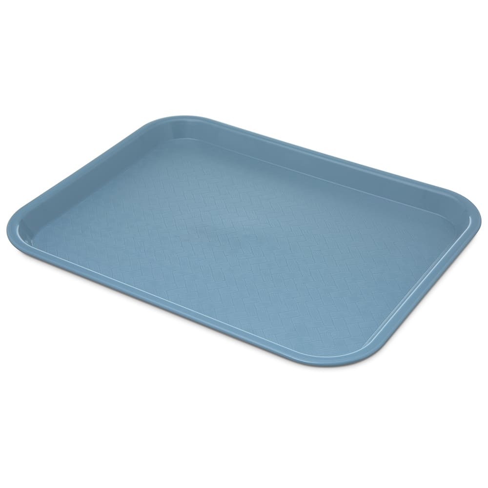 028-CT1014SB Plastic Cafeteria Tray - 13 4/5"L x 10 3/4"W, Slate Blue