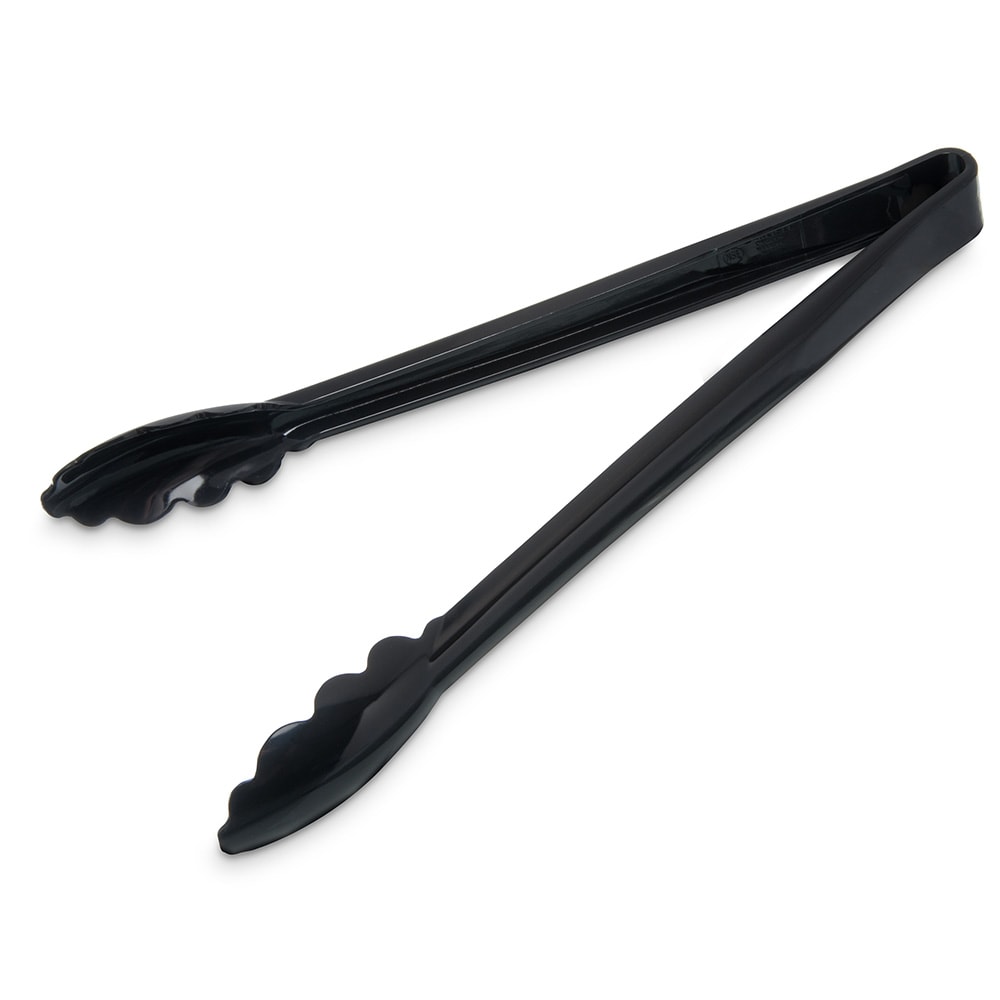 028-4712BK 12"L Plastic Utility Tongs, Black
