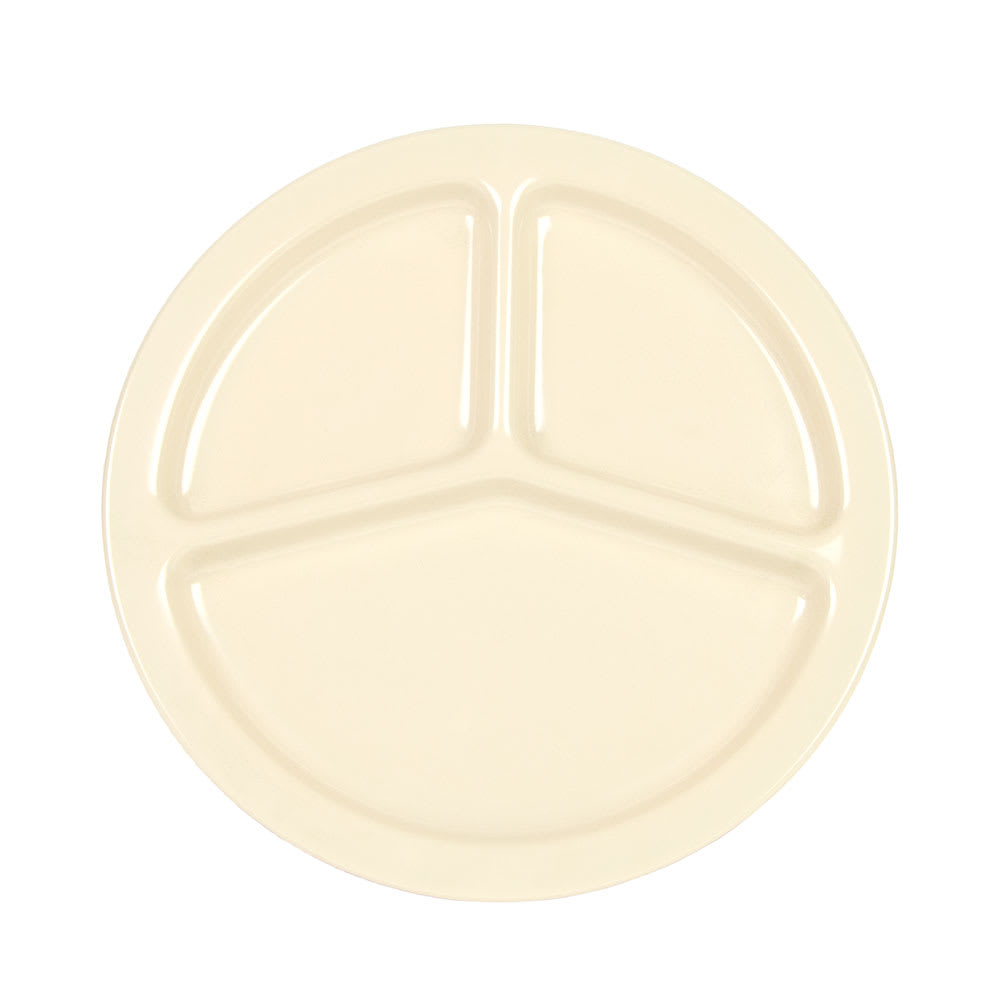 028-KL10225 10" Round Melamine Dinner Plate, Tan